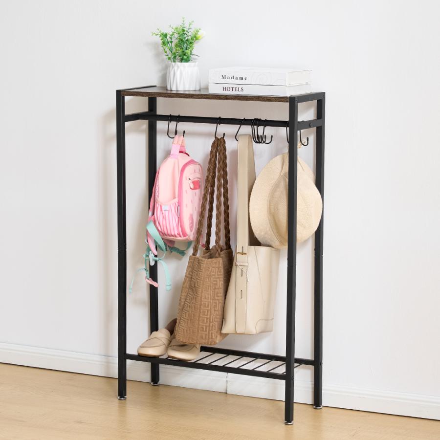 2段棚 バッグ 収納 カバン掛け ハンガーラック スリム マルチラック