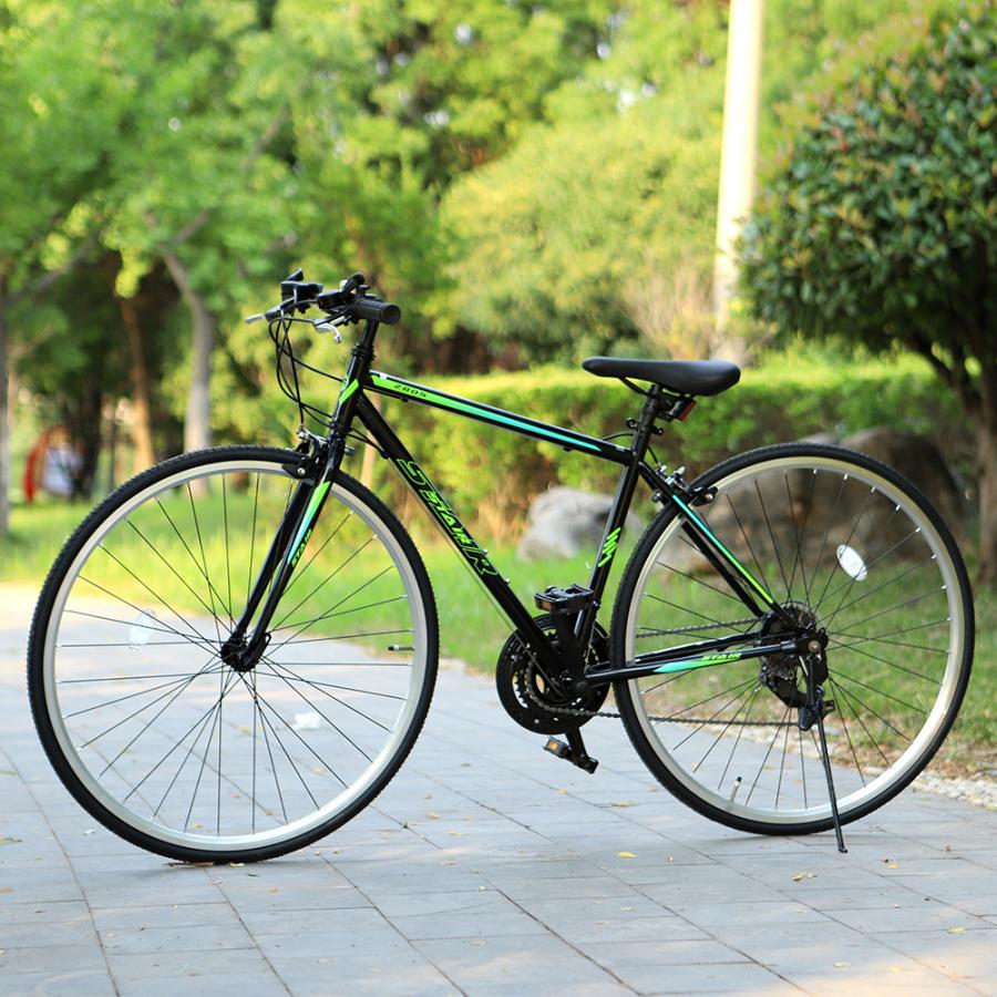 クロスバイク 自転車 シマノ製21段変速 700x25C 前後キャリパー クロスバイク 自転車 シマノ製21段変速 700x25C 前後キャリパー