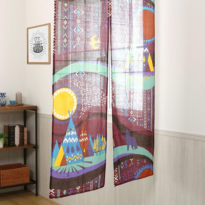 のれん おしゃれ ハワイ 布のれん 暖簾 安い コヨーテ キャンプ ワイン 紫 最短当日出荷 Am 7353 We パーフェクトスペース カーテン館 通販 Yahoo ショッピング