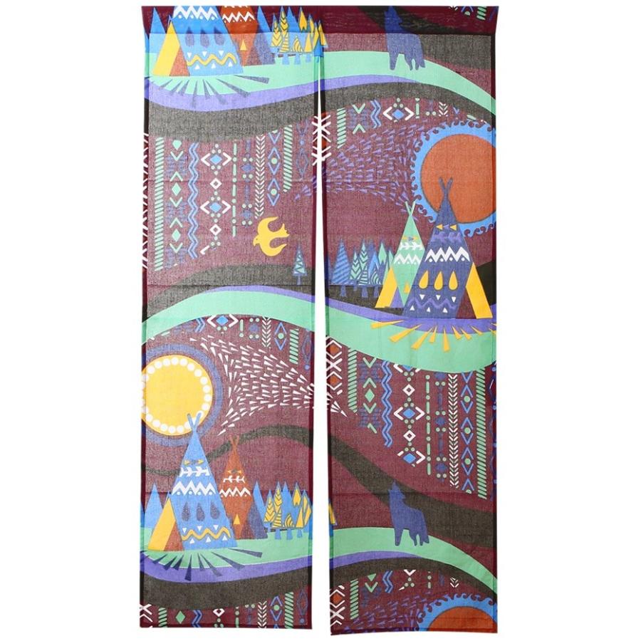 のれん おしゃれ ハワイ 布のれん 暖簾 安い コヨーテ キャンプ ワイン 紫 最短当日出荷 Am 7353 We パーフェクトスペース カーテン館 通販 Yahoo ショッピング