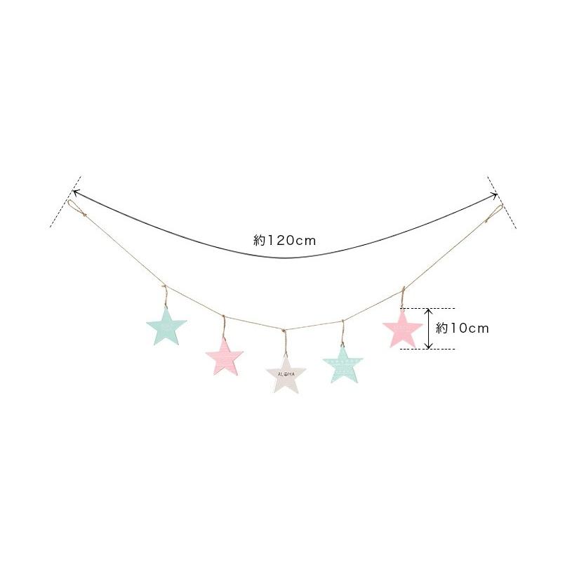 ガーランド 星 パステル かわいい スターガーランド ミント 緑 ピンク 1本入り 最短当日出荷 Amz 7215 Mi パーフェクトスペース カーテン館 通販 Yahoo ショッピング