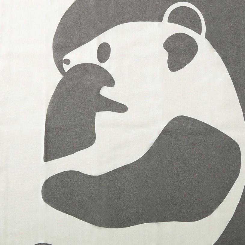 フィンレーソン　カーテン1枚　パンダ　北欧 Finlayson カーテン パンダ フィンレイソン アヤトス グレー 1.5