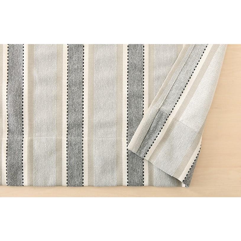 カーテン 黒 ストライプ アメリカン かっこいい イップ ブラック 1.5倍