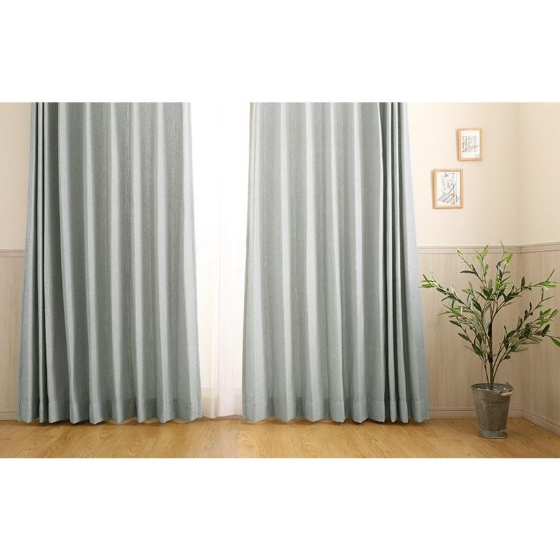 カーテン おしゃれ オーダー 非遮光 イエロー グリーン ブルー 天然