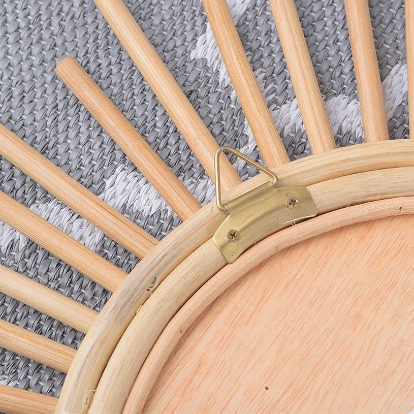 手作り ラタンミラー 手編み ハンドメイド サンミラー : カーテン専門