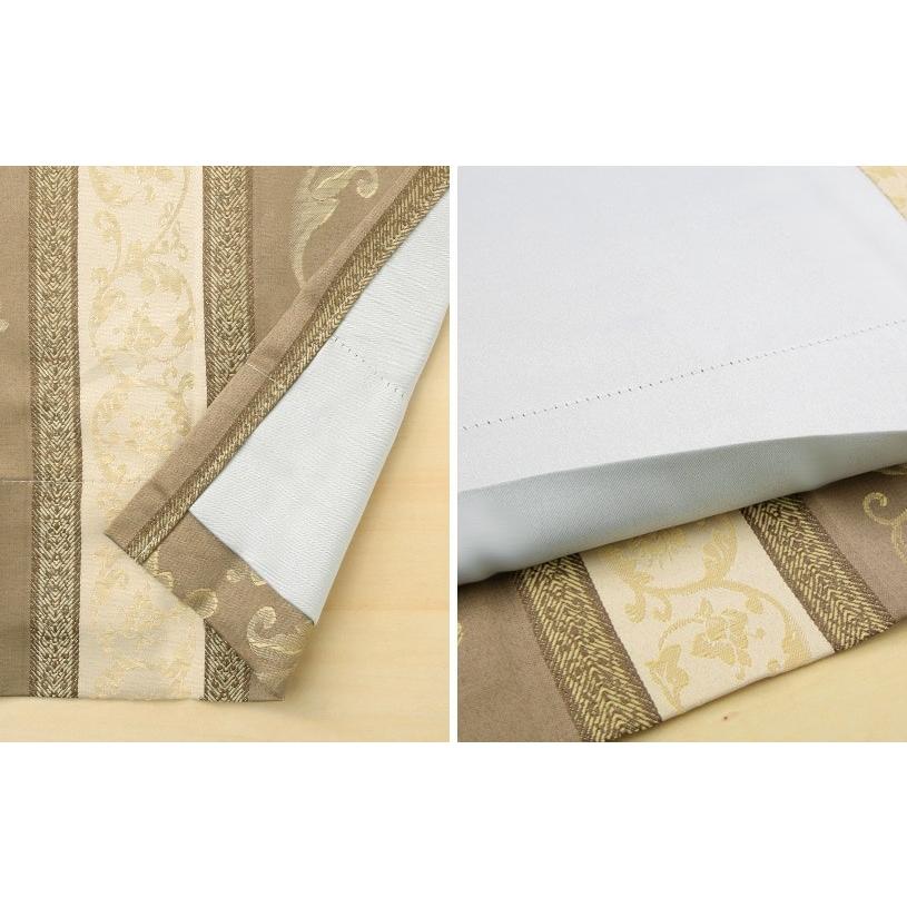 カーテン ジャカード 遮光 高級感 おしゃれ 安い 4枚組 セット ミラーレース セット 遮熱 保温 パラセット ローズ ベージュ 1 5倍ヒダ Cl 00 L Set パーフェクトスペース カーテン館 通販 Yahoo ショッピング