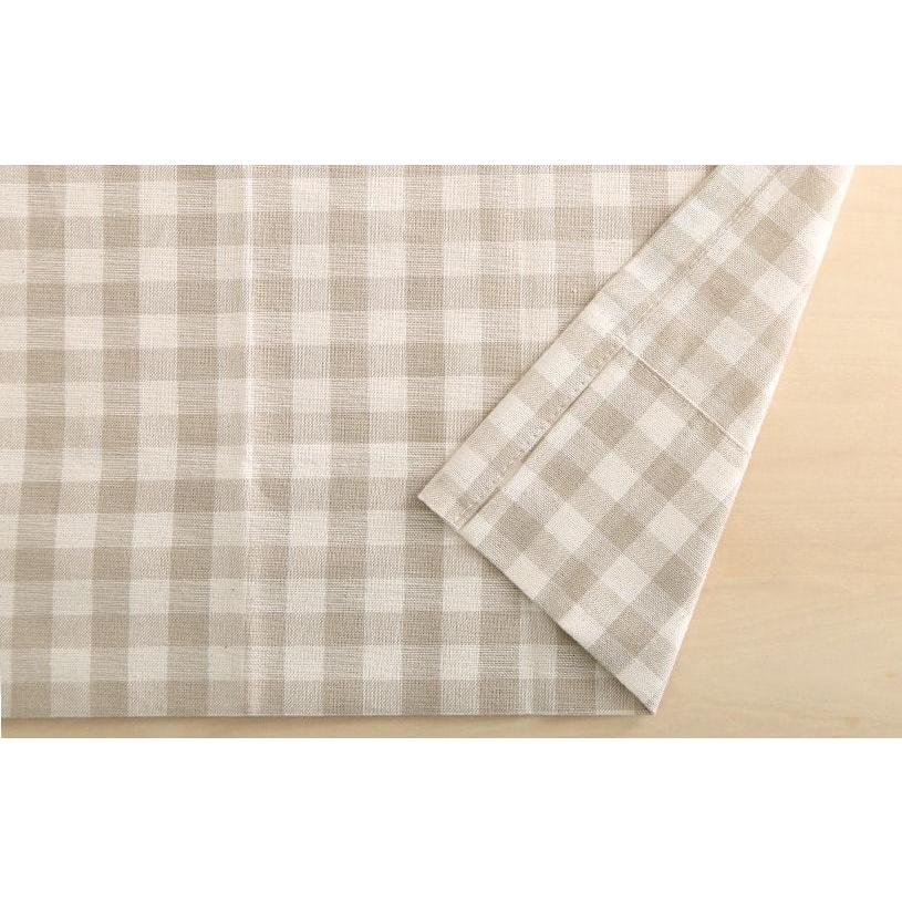 1cm刻み カーテン おしゃれ かわいい チェック ギンガム カフェ 韓国 シュシュ ベージュ 1 5倍ヒダ Cl 0143 Ki 2h パーフェクトスペース カーテン館 通販 Yahoo ショッピング