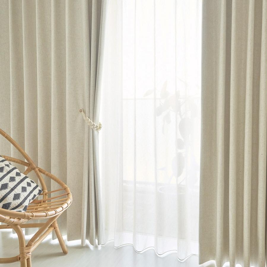 ドレープカーテン BOHOインテリア BOHO ナチュラル 完全遮光