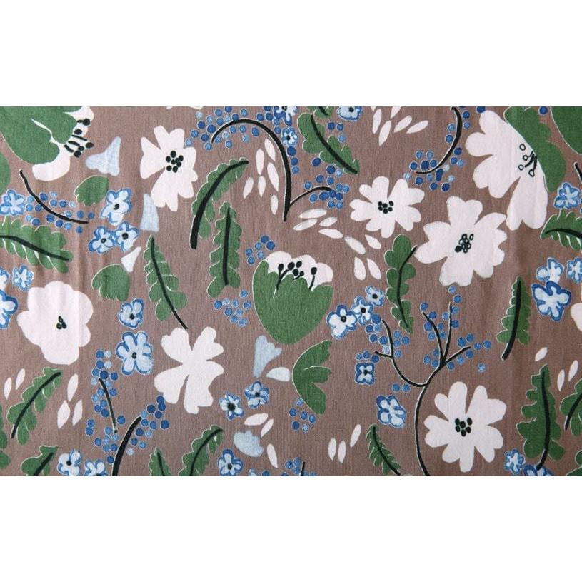 アウトレット カーテン 遮光 オーダー 非遮光 コットン 花柄 天然素材 オーダーカーテン  ヒダなし(フラット) フラフィ 最短・翌日出荷 | パーフェクトスペース | 10