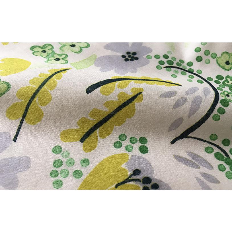 アウトレット カーテン 遮光 オーダー 非遮光 コットン 花柄 天然素材 オーダーカーテン  ヒダなし(フラット) フラフィ 最短・翌日出荷 | パーフェクトスペース | 07