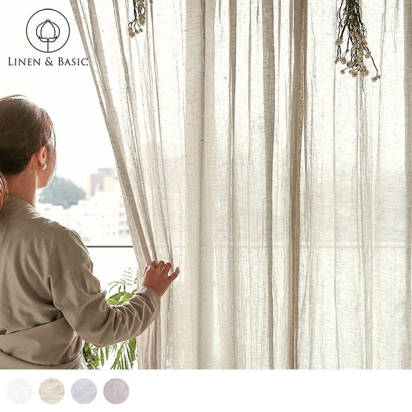 レースカーテン オーダー 非遮光 リネン 天然素材 オーダーカーテン