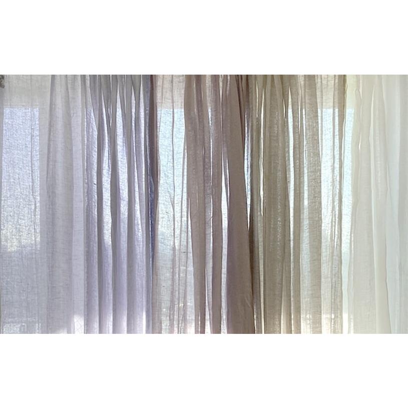 レースカーテン オーダー 非遮光 リネン 天然素材 オーダーカーテン