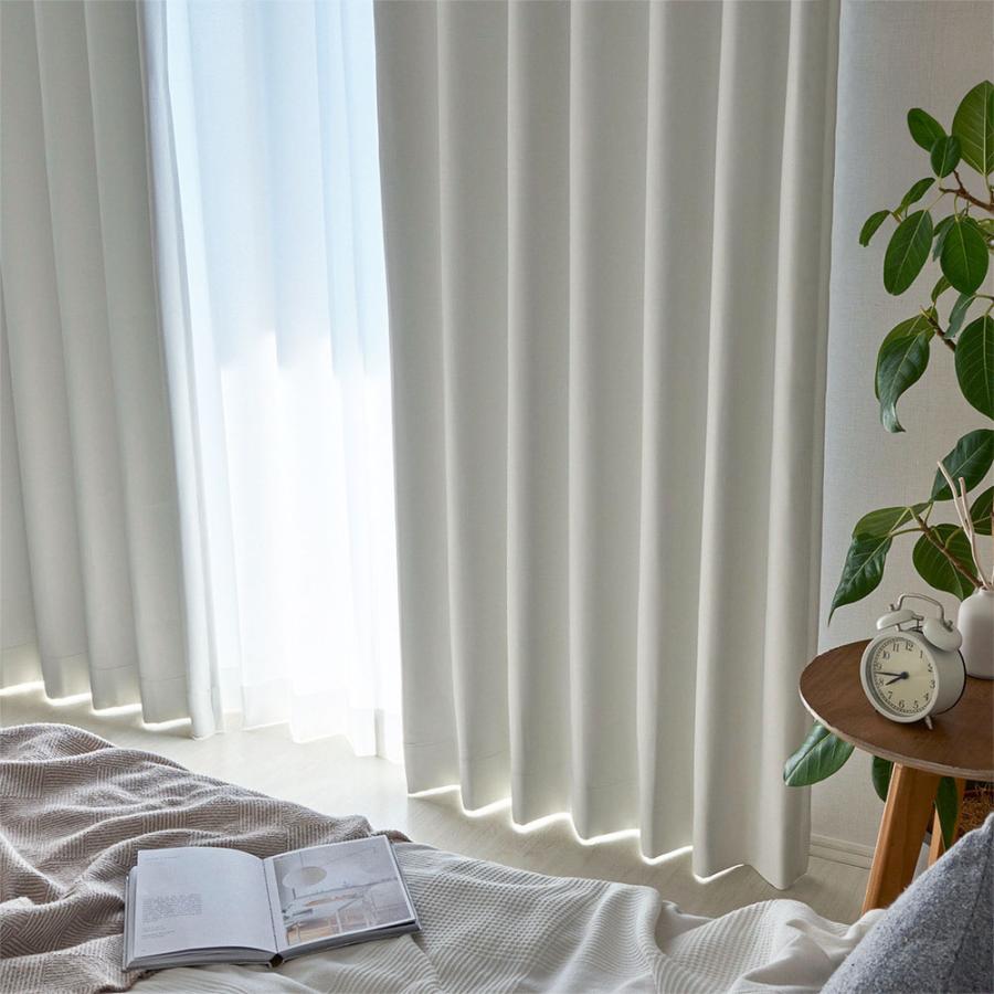 カーテン 遮光 オーダー 1級遮光 レースカーテン 洗濯可能 防炎