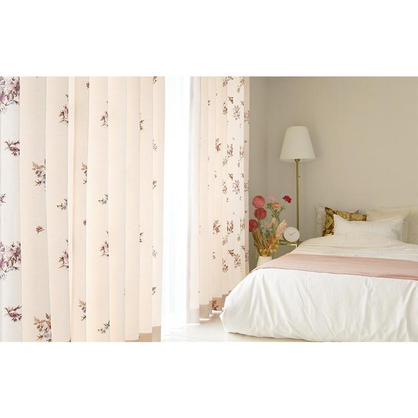 花柄 遮光カーテン 薄いピンク 楽天市場】【遮光裏地付き】 1級遮光カーテン カーテン 遮光 1級