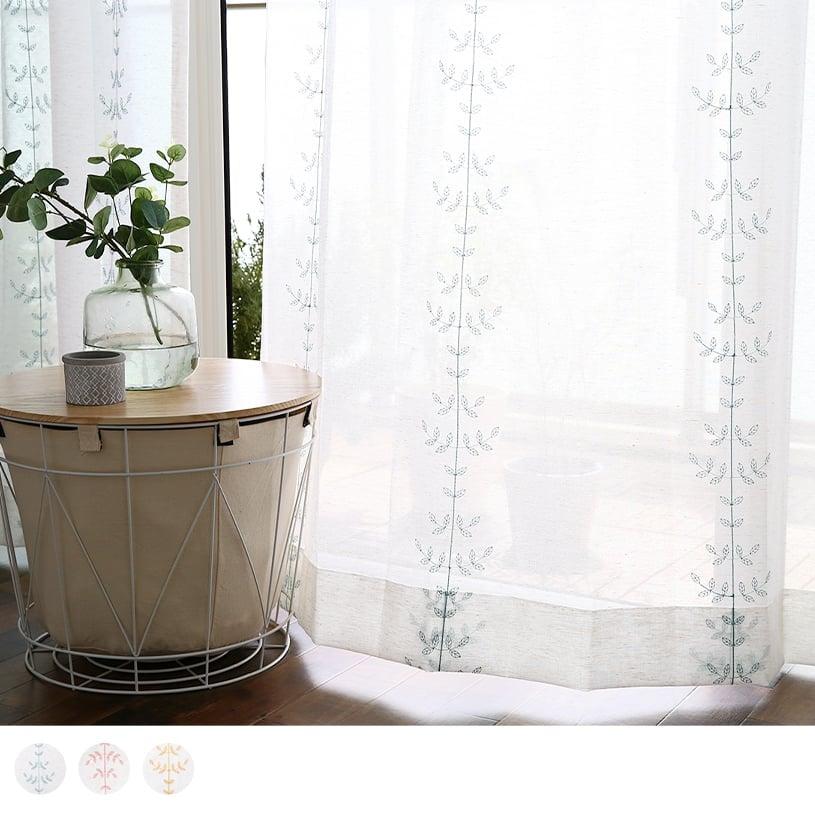 レースカーテン おしゃれ 安い 1cm刻み オーダー リーフガーランド 標準1 5倍ヒダ 2つ山 Kzr 0103 2h パーフェクトスペース カーテン館 通販 Yahoo ショッピング