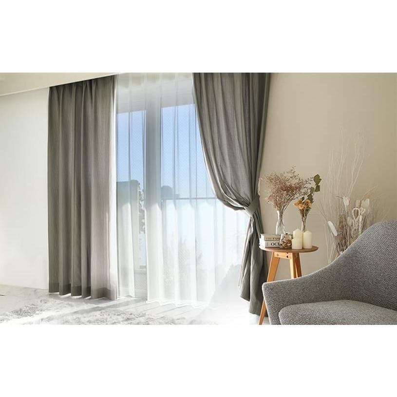 シンコール カーテン 遮光 オーダー 3級遮光 洗濯可能 防炎 ブラック