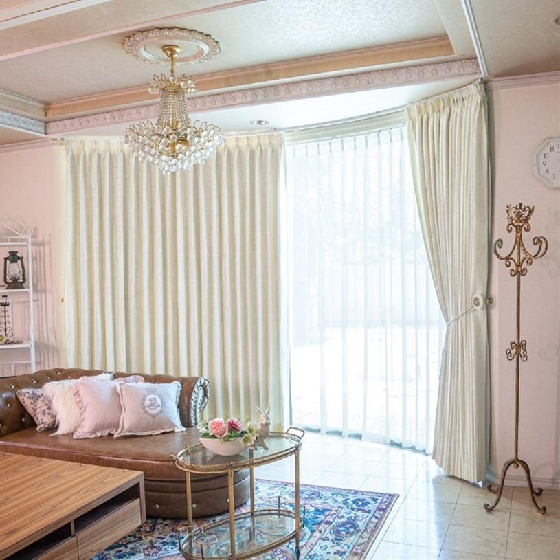 シンコール カーテン 安い オーダー ノービア 標準1.5倍ヒダ(2つ山