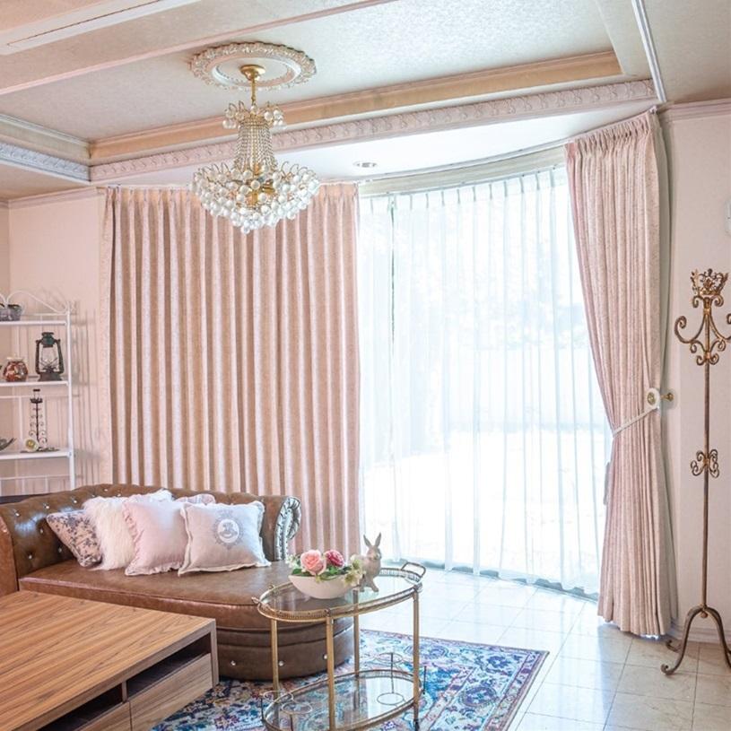 シンコール ドレープカーテン 1.5倍二つ山 両開き 2セット シンコール