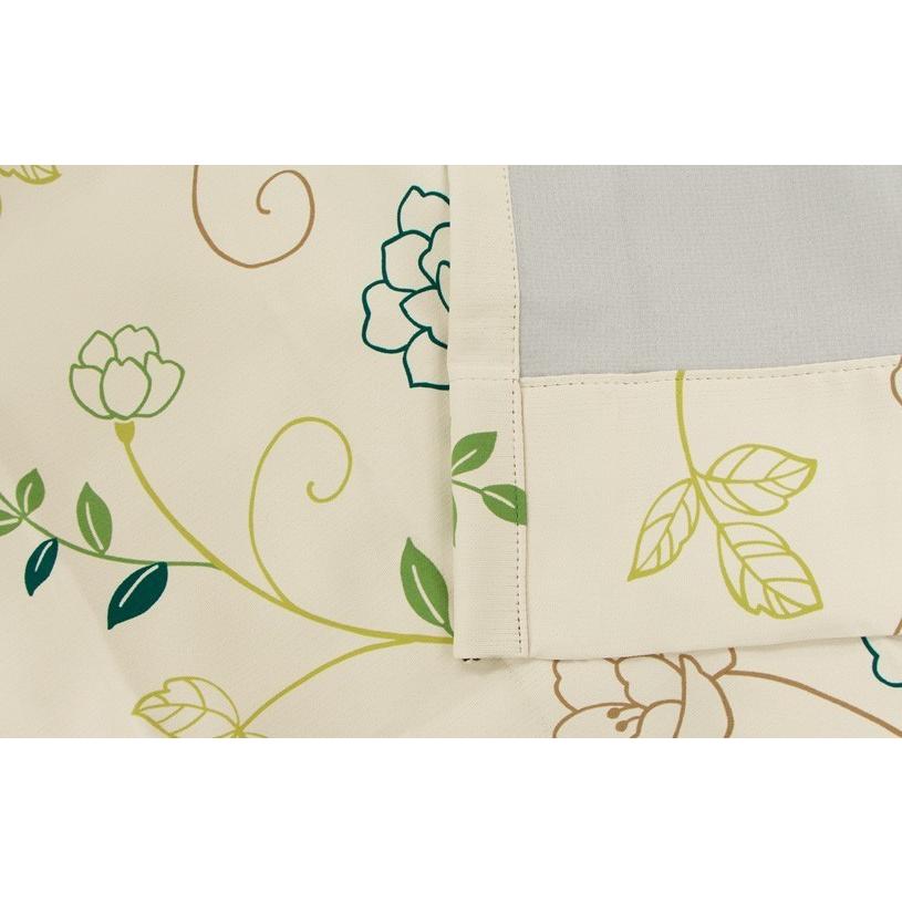 カーテン おしゃれ 安い オーダー 遮光 2級遮光 洗濯可能 グリーン