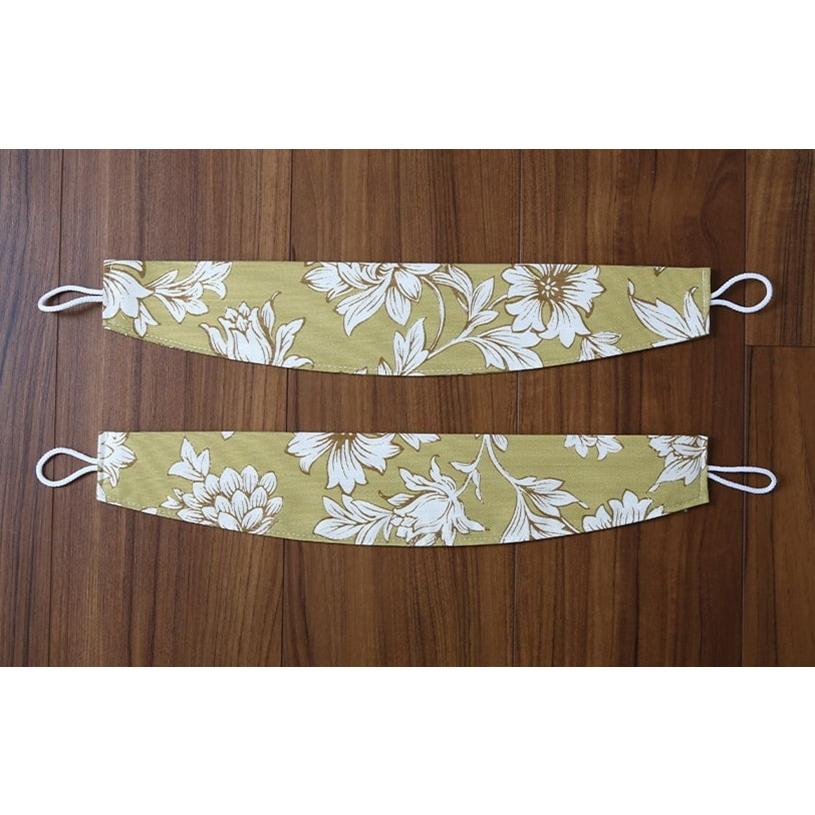 カーテン おしゃれ オーダー 非遮光 洗濯可能 ブルー 花柄 天然素材