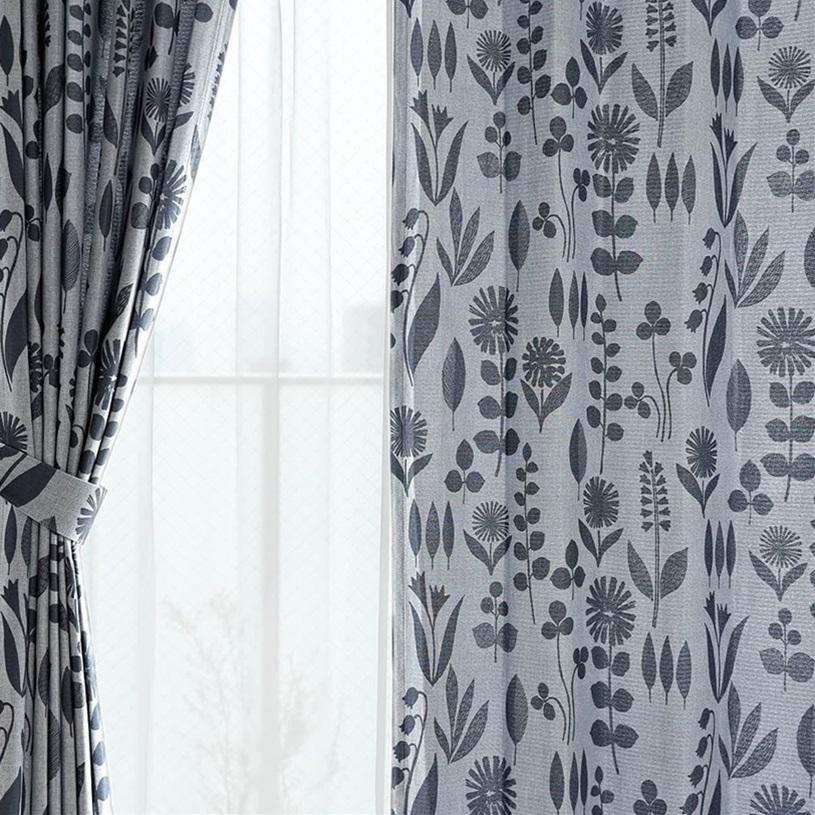 廃盤】カーテン 遮光 オーダー 3級遮光 洗濯可能 花柄 オーダー