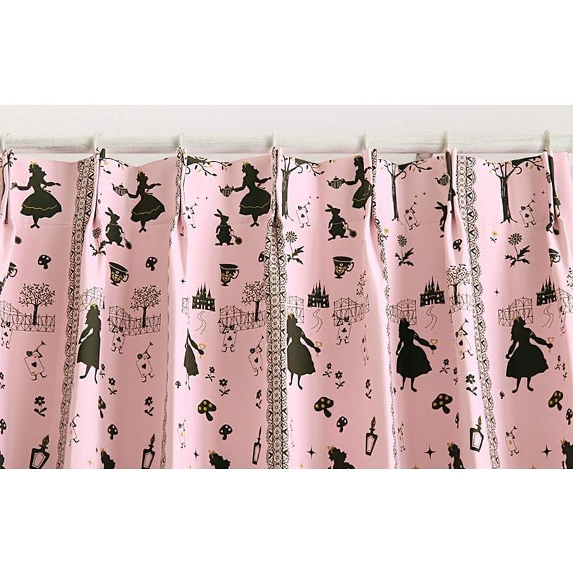 カーテン おしゃれ 安い オーダー 遮光 2級遮光 洗濯可能 ピンク 子供