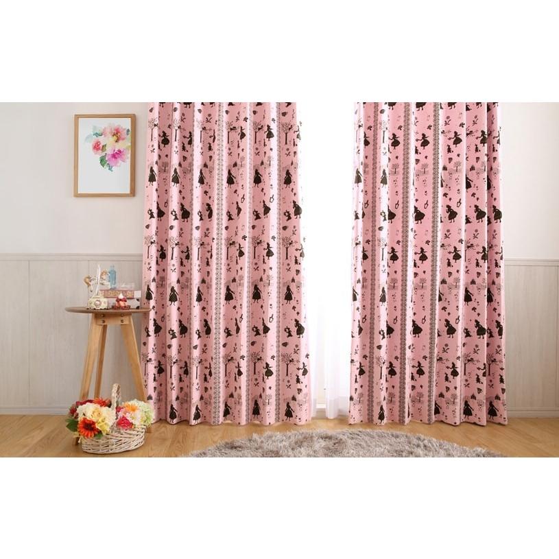 カーテン おしゃれ 安い オーダー 遮光 2級遮光 洗濯可能 ピンク 子供