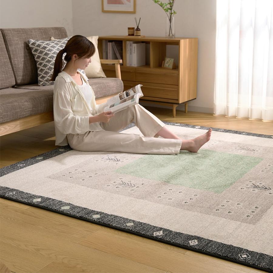 ラグ 240cm x 240cm ベルギー製 ラグ ラグマット ベルギー製 防炎 幅240cm×長さ240cm レッド 消