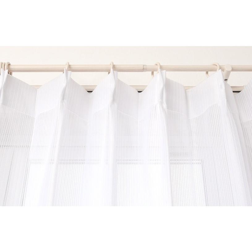 カーテン おしゃれ 送料無料 白 洗えるミラーレース 遮熱 Uvカット シャンブル ホワイト 白 1 5倍ヒダ R0034 2h パーフェクトスペース カーテン館 通販 Yahoo ショッピング