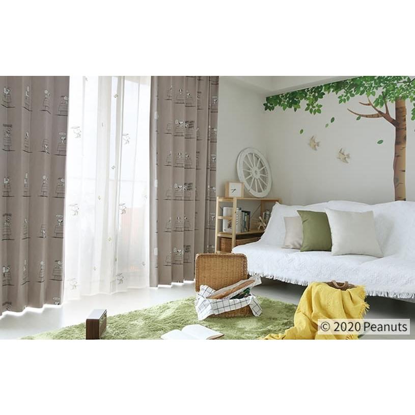 1cm刻み カーテン おしゃれ 送料無料 スヌーピー かわいい Snoopy デイリーライフ ベージュ オーダー 標準1 5倍ヒダ Ssp 1004 2h パーフェクトスペース カーテン館 通販 Yahoo ショッピング