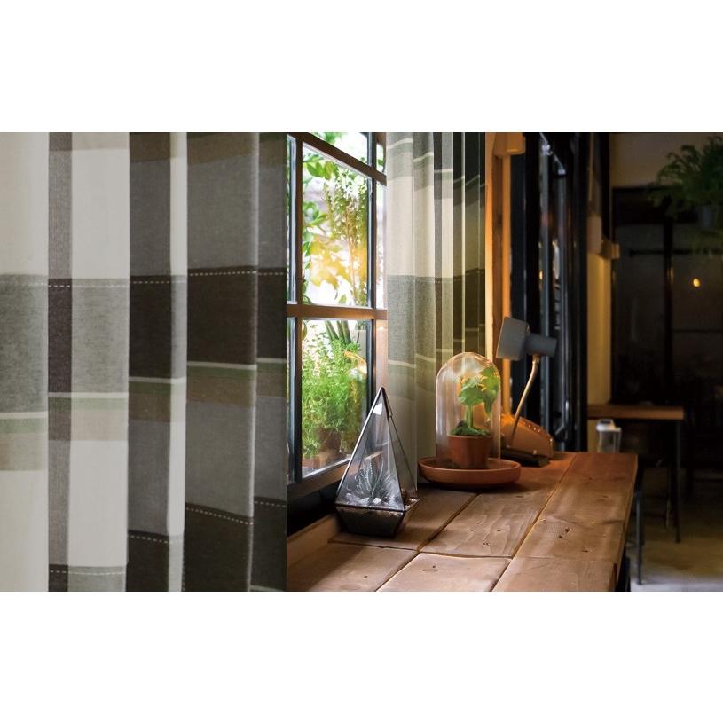 カーテン おしゃれ 1cm刻み メンズ かっこいい チェック ヴァイアレット ブルー 緑 1 5倍ヒダ Un 0034 Eo パーフェクトスペース カーテン館 通販 Yahoo ショッピング