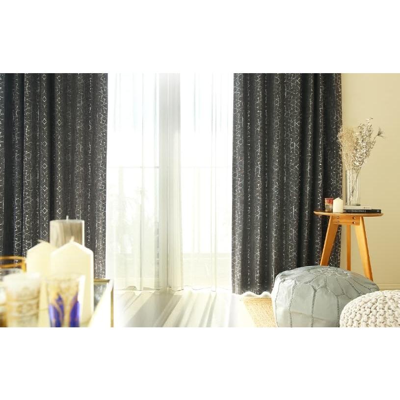 2級遮光カーテン ジャガード風 箔押し キラキラ 日本製　100×180 2級遮光カーテン ジャガード風 箔押し キラキラ 日本製100×180