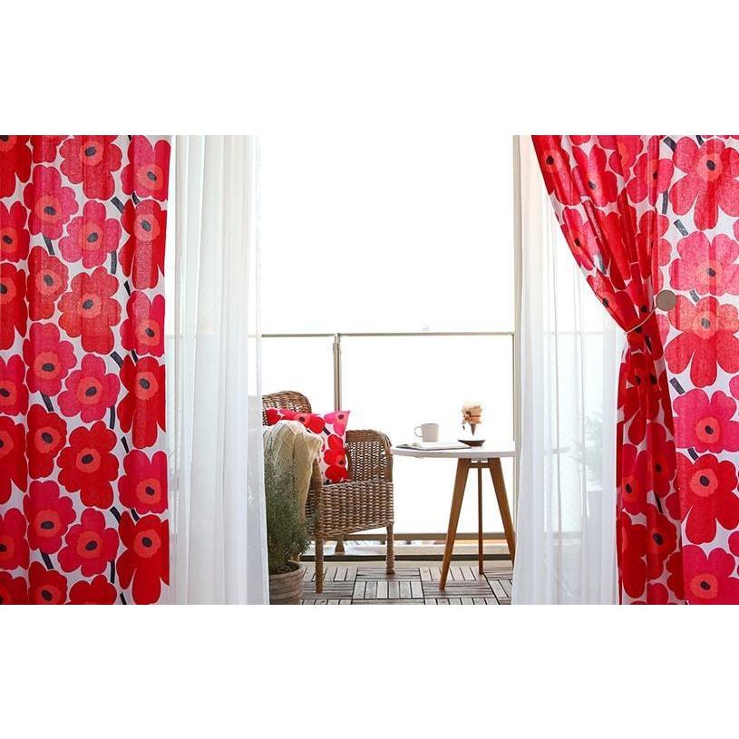 marimekko マリメッコ カーテン 裏地付き 北欧 花柄 marimekko マリメッコ カーテン 裏地付き 北欧 花柄