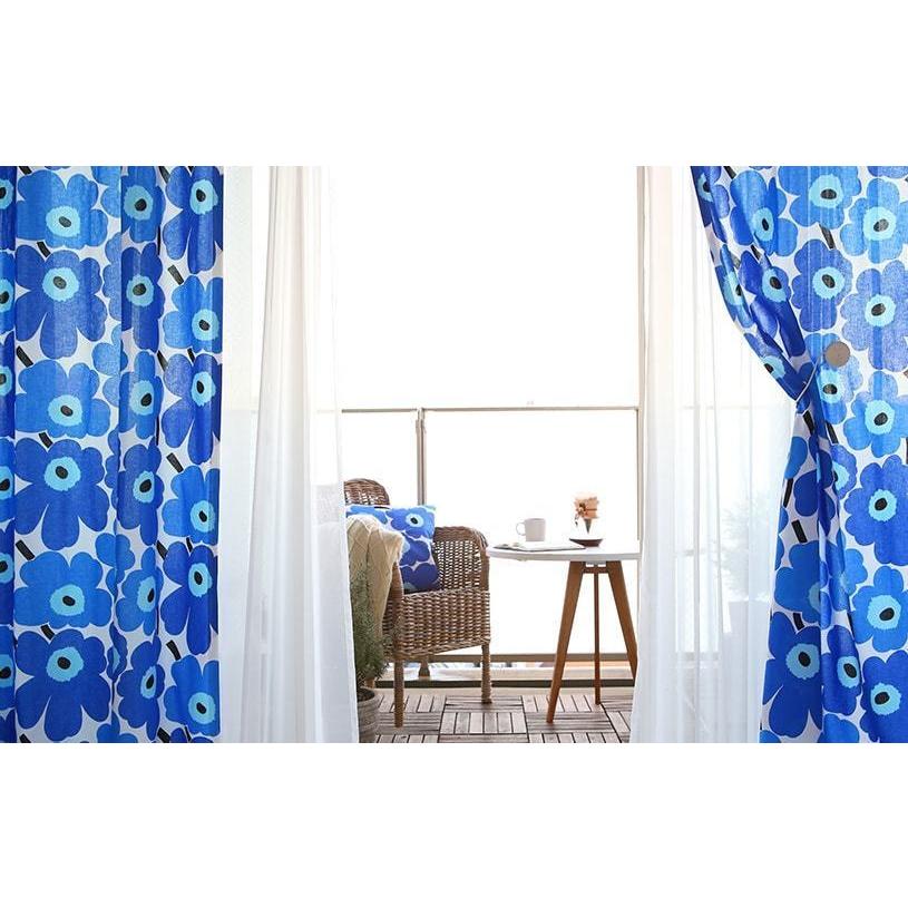 marimekko マリメッコ カーテン 裏地付き 北欧 花柄 marimekko マリメッコ カーテン 裏地付き 北欧 花柄