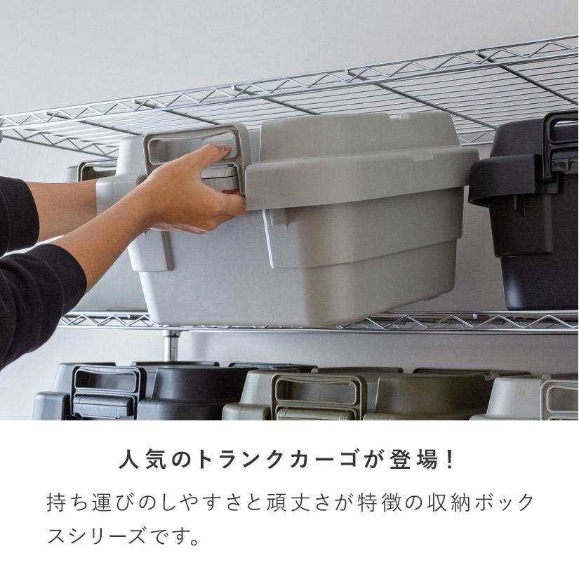 頑丈収納ボックストランクカーゴS・浅型 幅40×奥40×高さ24cm 1個
