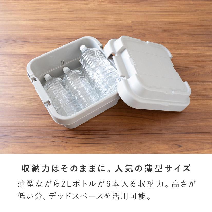頑丈収納ボックストランクカーゴS・浅型 幅40×奥40×高さ24cm 1個