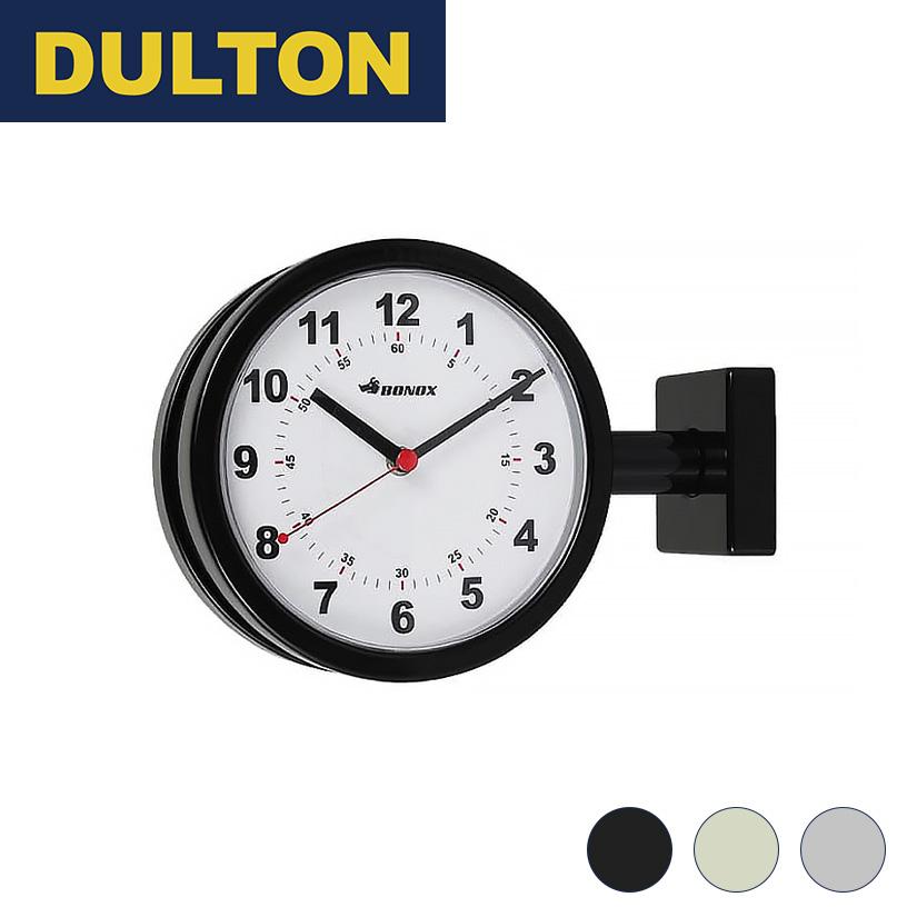 【新品未使用】DULTON ダブルフェイス時計　ブラック ダルトン DULTON ダブルフェイス クロック : パーフェクトスペース