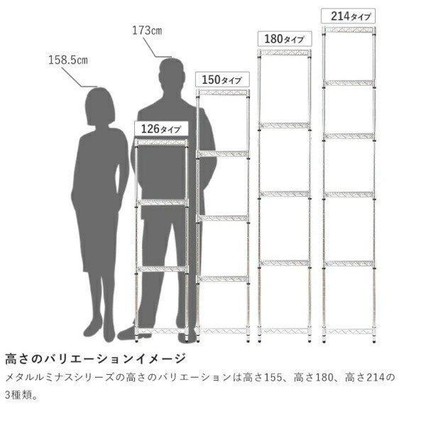 Luminous ルミナス スチールラック 幅90 奥行35 高さ180 5段 メタル
