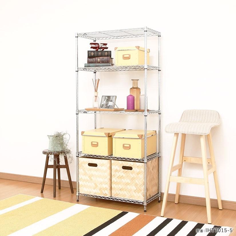 Luminous ルミナス スチールラック 幅65 奥行35 高さ120 5段 ライト