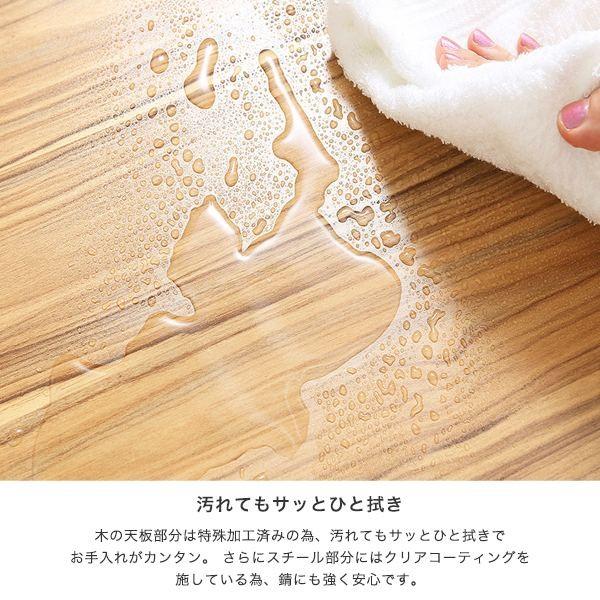 薄型 スリム スチールラック/シェルフ ウッド/ブラウン 薄型 スリム スチールラック/シェルフ ウッド/ブラウン 棚