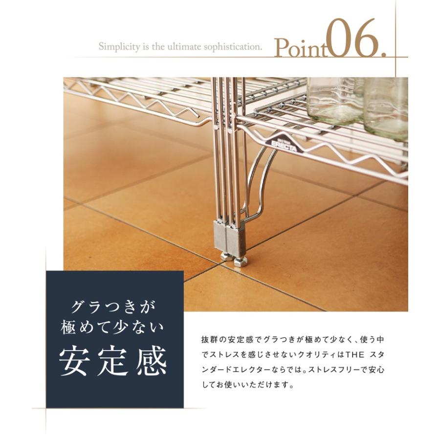 収納　スーパーエレクター シェルフ5段 幅90㎝ キャスター付き 楽天市場】＼期間限定☆ポイント5倍／ エレクター ERECTA