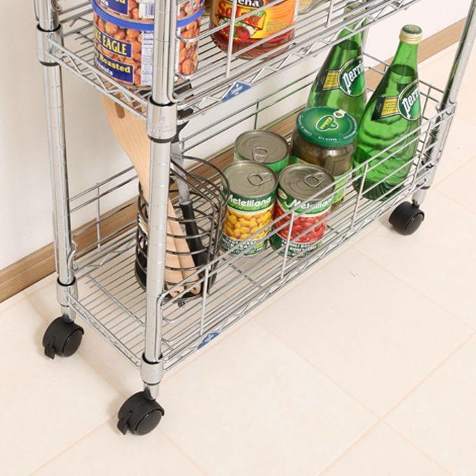 Luminous ルミナス スチールラック キッチンワゴン 幅20 奥行60