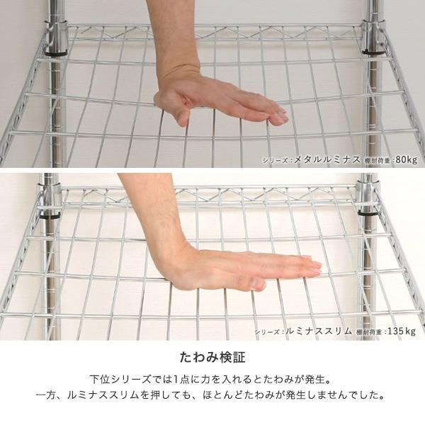 Luminous スチールラック スリム おしゃれ 幅20 4段 隙間収納