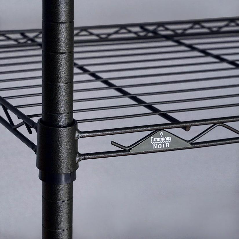 Luminous NOIR スチール ラック ルミナス NO1018-WR 新品 Luminous ルミナス スチールラック ノワール 黒 ラック 幅100