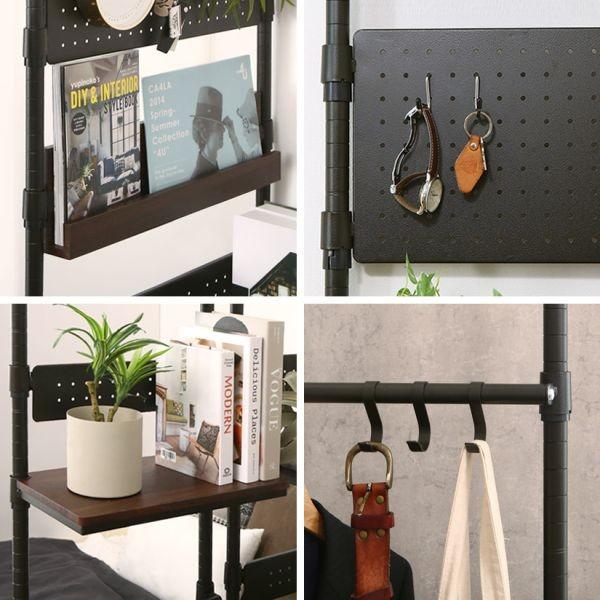 Luminous ルミナス スチールラック ノワール 黒 ラック 幅65 高