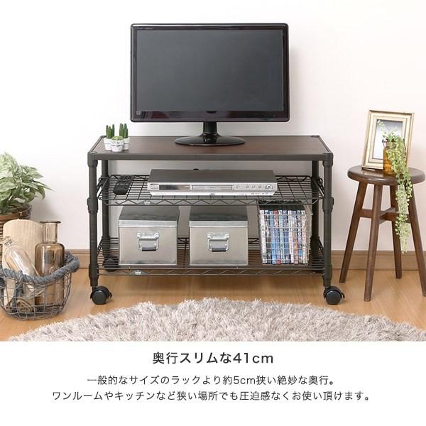 25mm ルミナスノワール テレビ台 スチールラック 幅80 奥行40 高さ50 3段 No8052 3 No8052 3 パーフェクトスペース 通販 Yahoo ショッピング