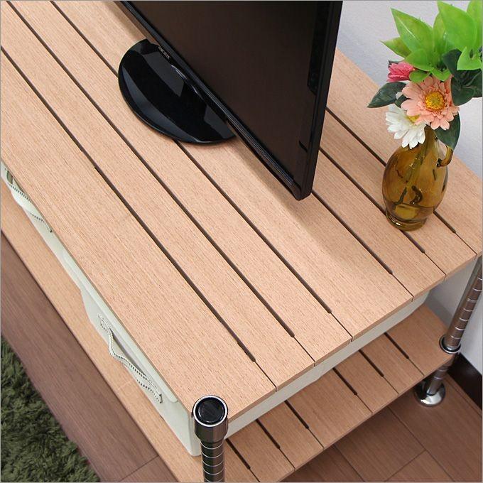 スチール棚☆パソコン台☆テレビ台☆中古☆スライド式 スチール棚