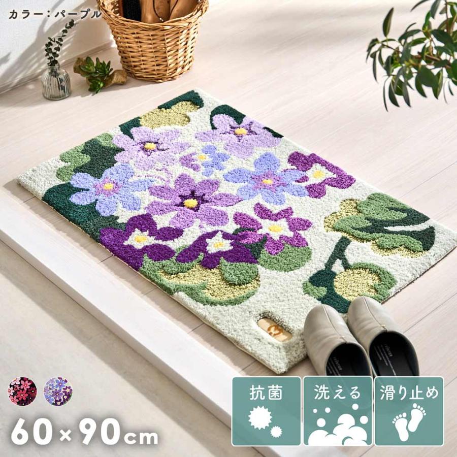 玄関マット 屋内 60 × 90 (ミラ・ショーン)繊細で美しいデザインと機能