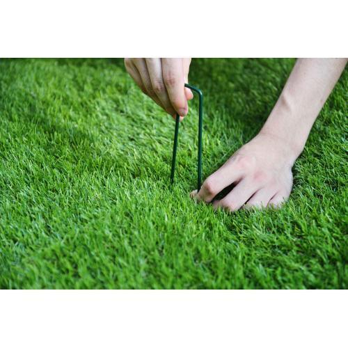 上等 人工芝 ロール 1m×10m 芝丈35mm ピン22本つき 4色立体感 透水穴