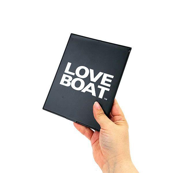 LOVE BOAT ロゴミラー BLACK×WHITE ラブボート ラブボ 鏡 メイク｜perfectworld-tokyo｜07